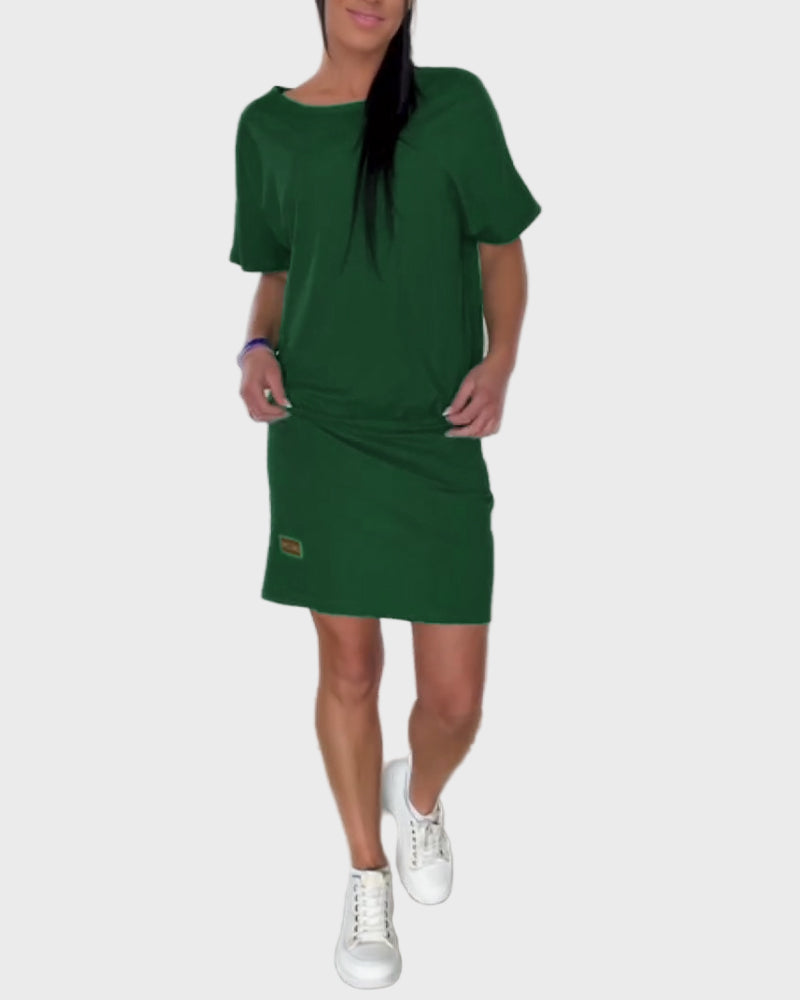 Dunja | Crna mini haljina s kratkim rukavima