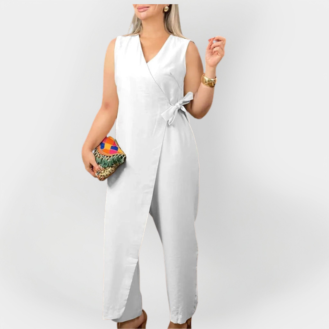 Teuta | Elegantan bezrukavni kombinezon