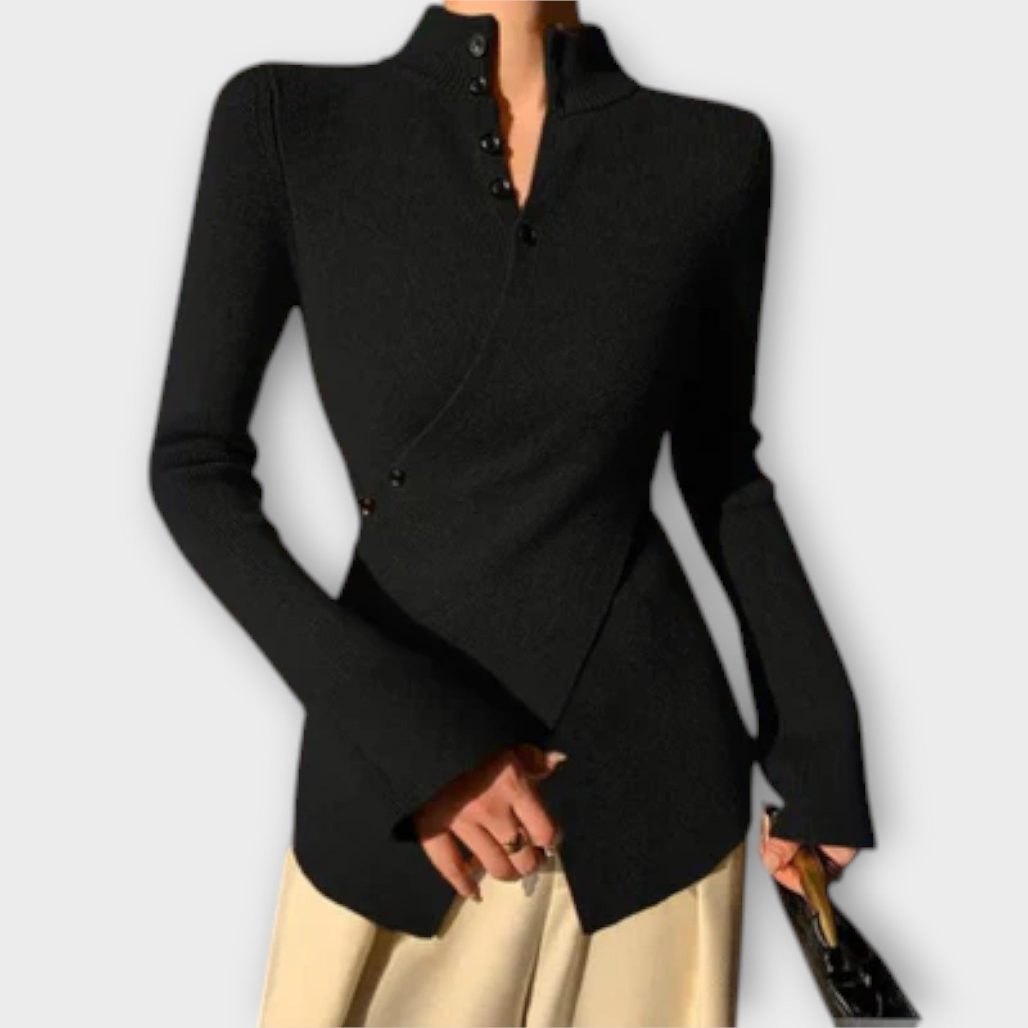 Mirna | Elegantna Slim Fit Pletena Majica