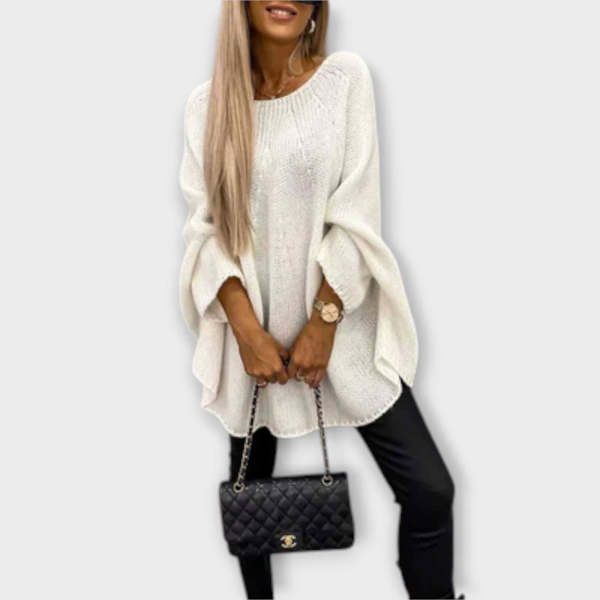 Tajna | Elegantni ženski pulover s okruglim izrezom