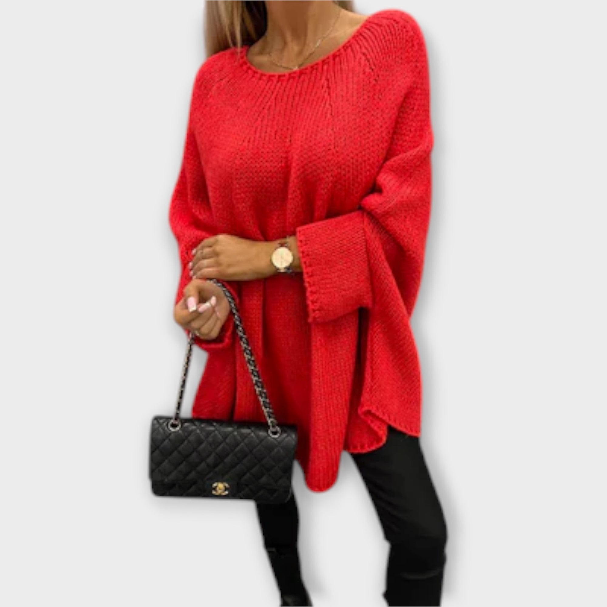 Tajna | Elegantni ženski pulover s okruglim izrezom