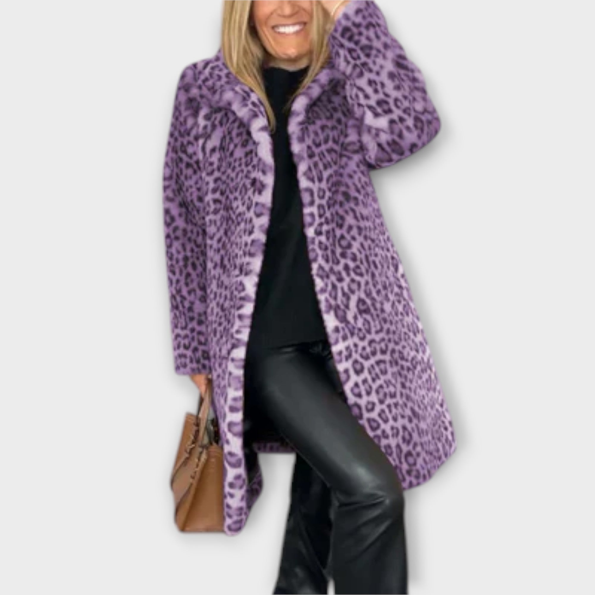Zdenka | Ženski kaput s uzorkom leoparda
