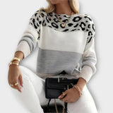 Cheyenne | udobni pulover s leopard uzorkom za žene