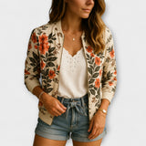 Leona | Cvjetna bomber jakna
