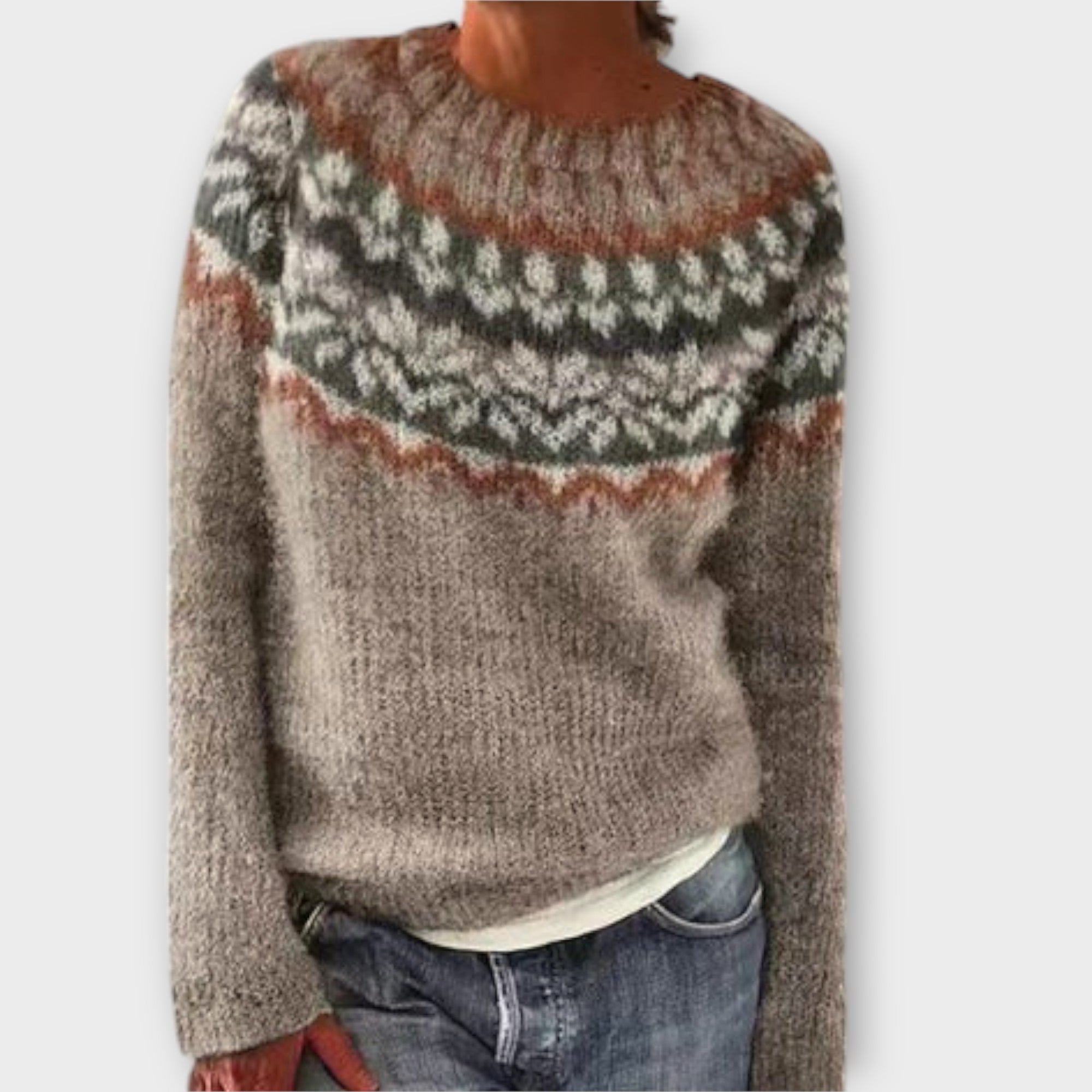Suzu | Vintage pleteni pulover za žene