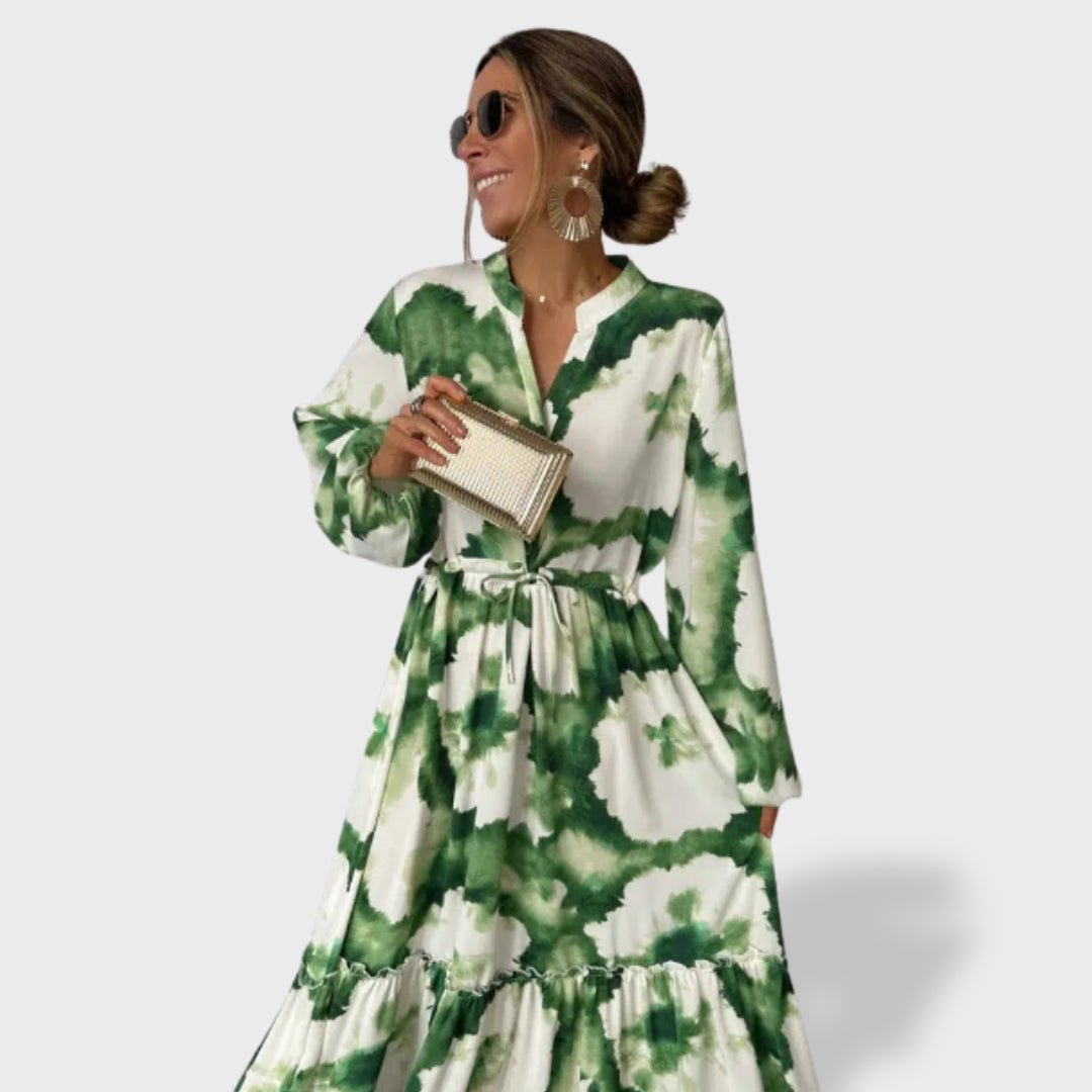 Birgitte - Emerald Bloom Maxi Dress - A minha loja