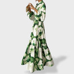 Birgitte - Emerald Bloom Maxi Dress - A minha loja
