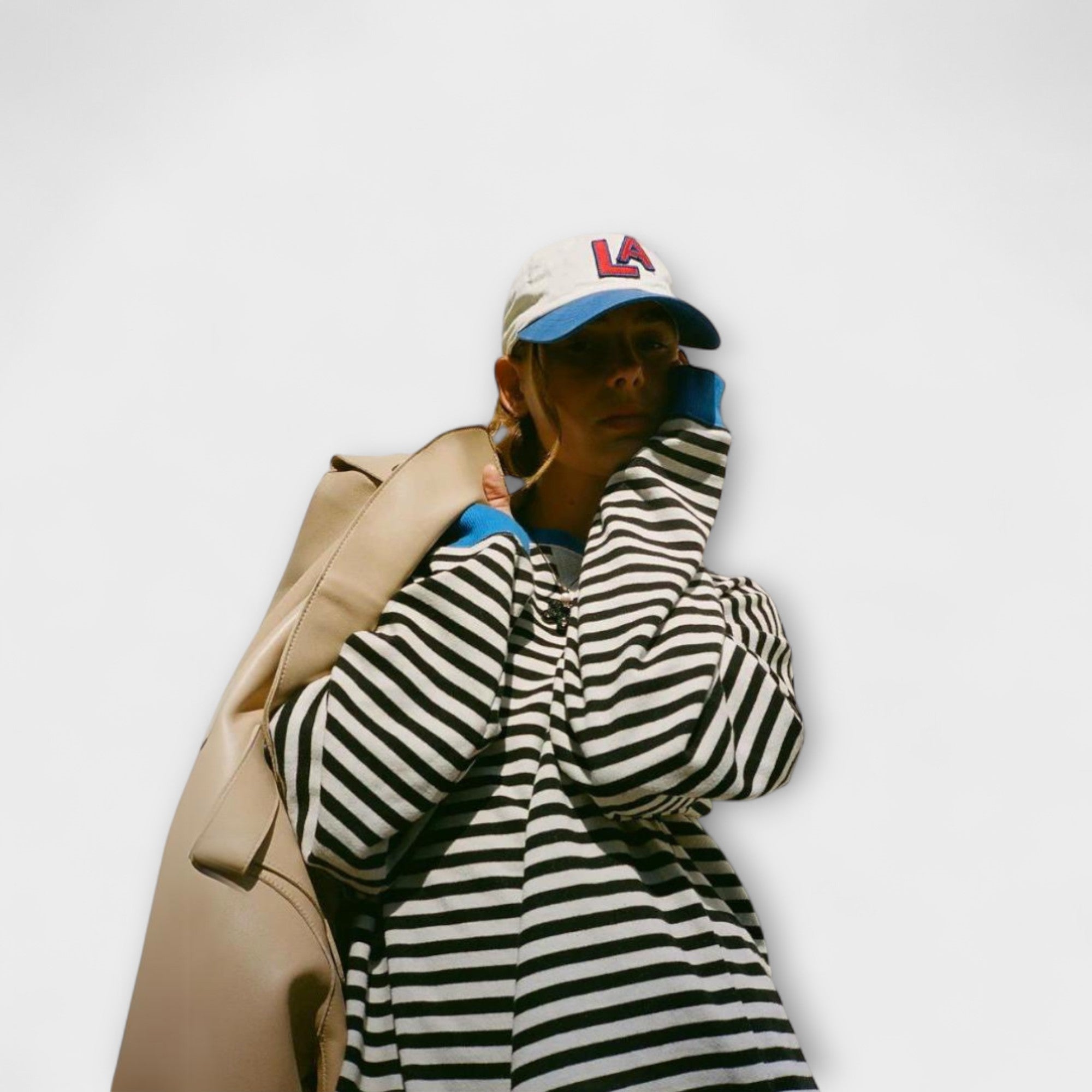 Mary | Prugasti Oversize Pulover