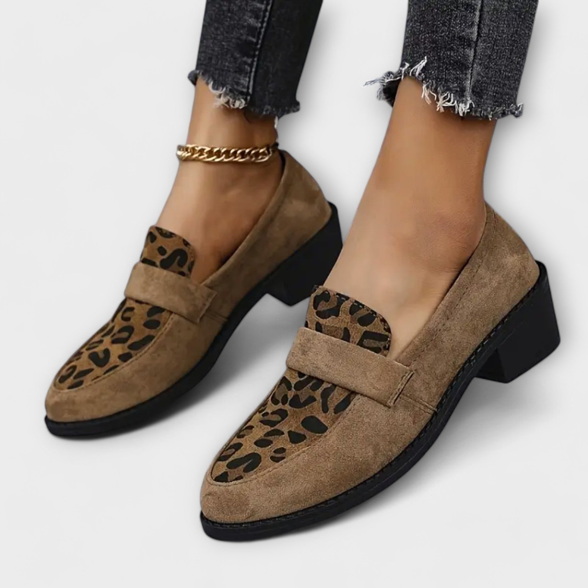 Karla - Elegantne ženske cipele s uzorkom od leopard - A minha loja