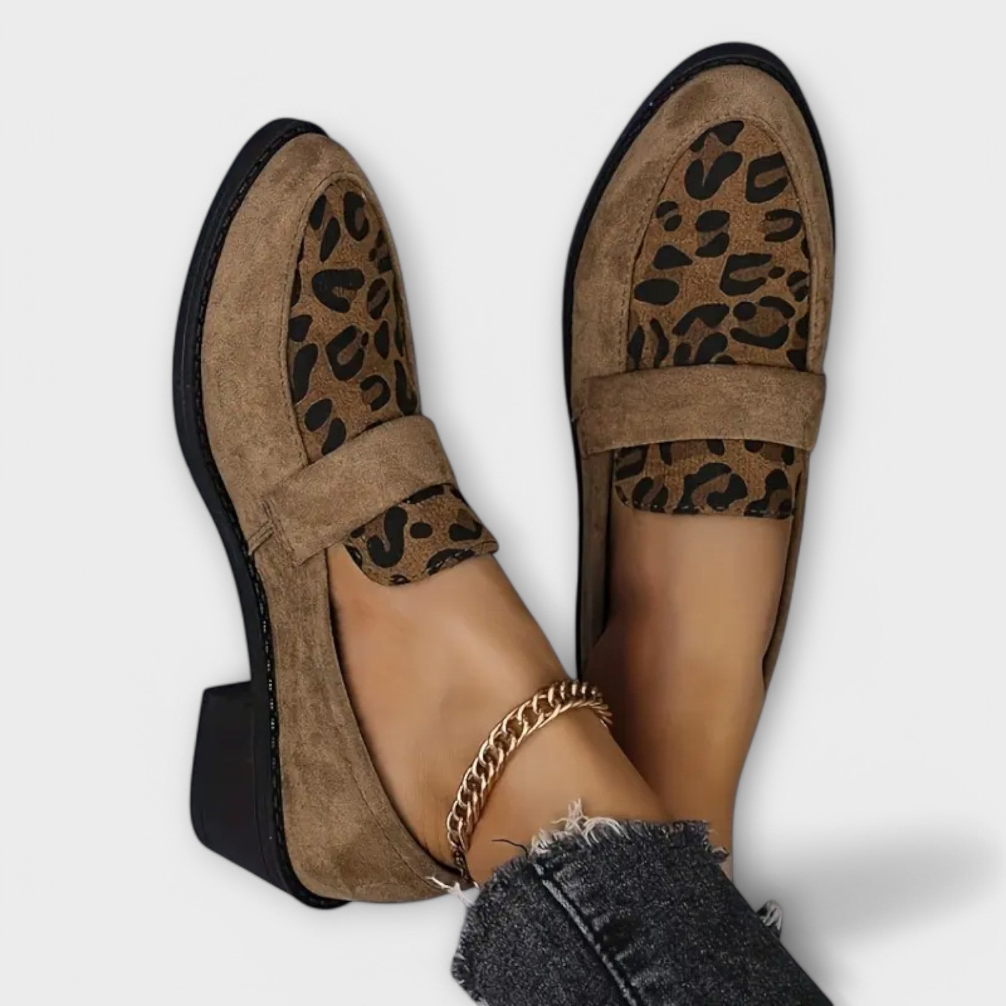 Karla - Elegantne ženske cipele s uzorkom od leopard - A minha loja