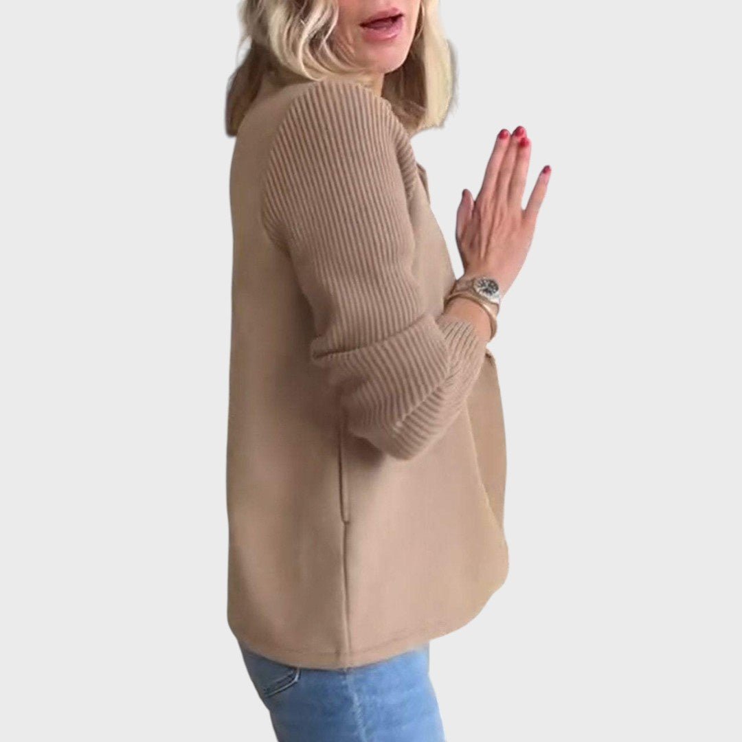 Klara | Elegantni blejzer s pletenim rukavima - Mila Zagreb