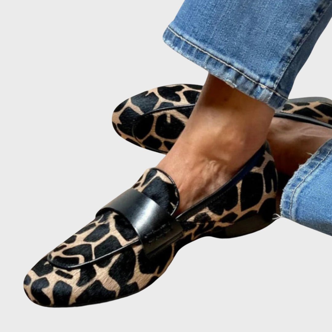Klara™ – Mokasine s Uzorkom Svijetlog Leoparda - A minha loja