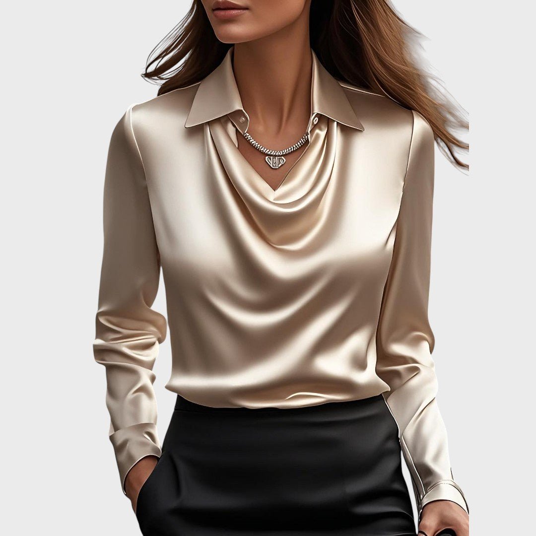 More | Elegantna bijela satenska bluza - Mila Zagreb