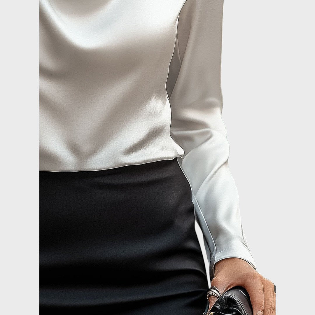 More | Elegantna bijela satenska bluza - Mila Zagreb