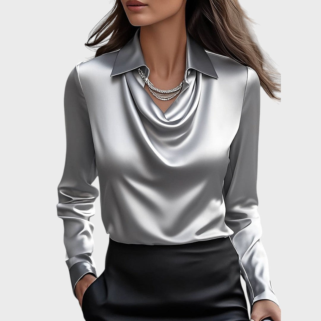 More | Elegantna bijela satenska bluza - Mila Zagreb