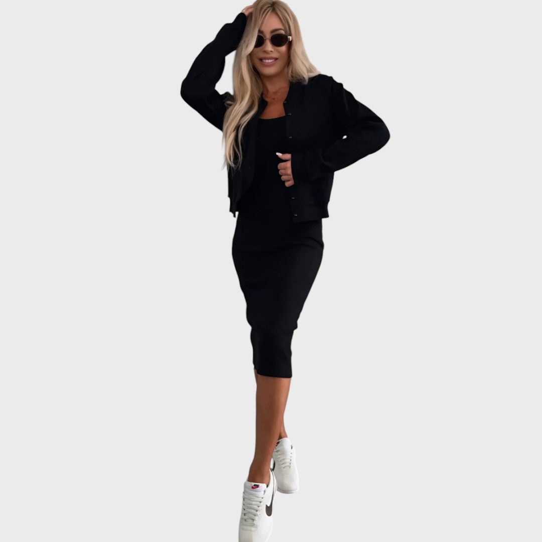 Aline | Udobna midi haljina s prslukom