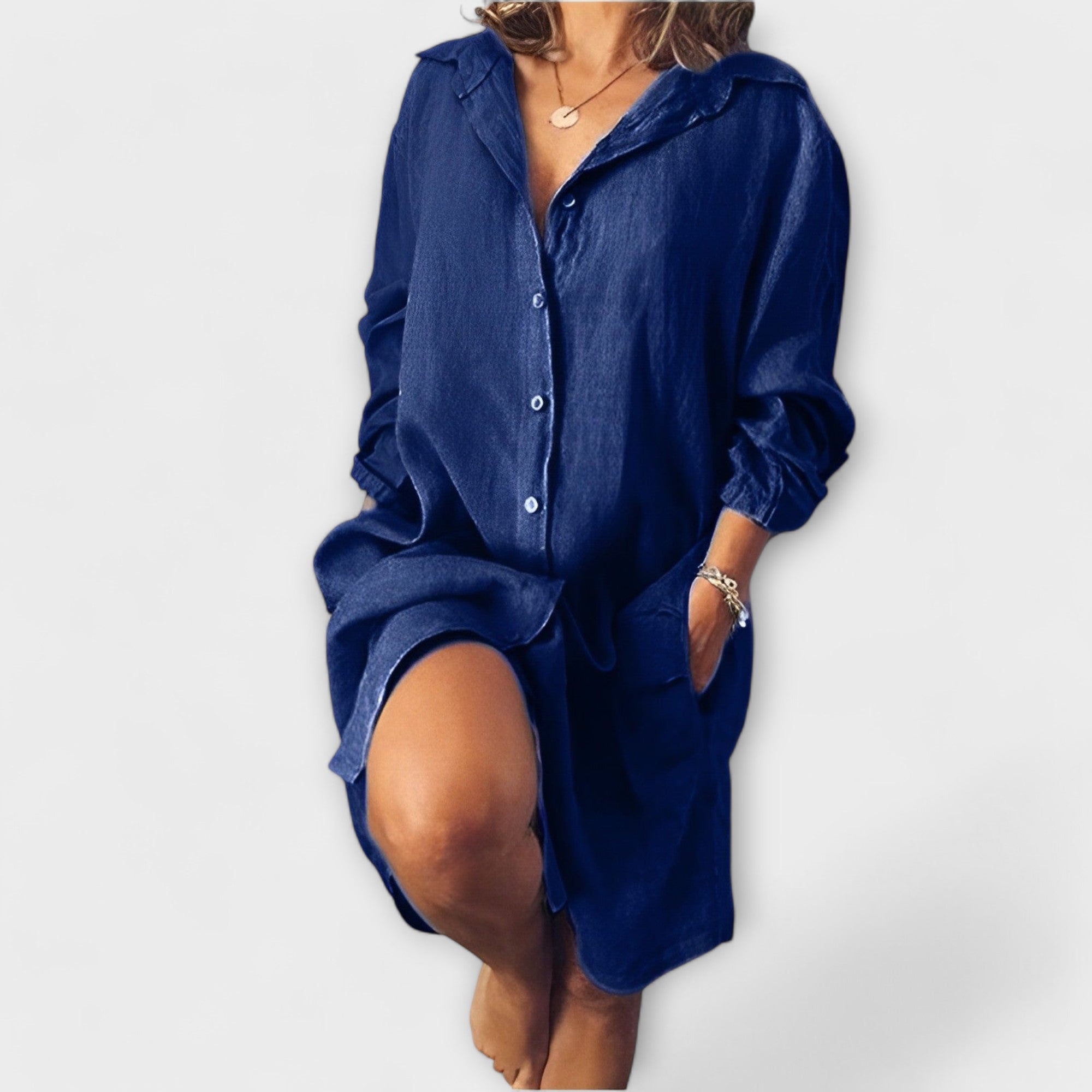 Udobna lanena bluza za svakodnevnu upotrebu - A minha loja