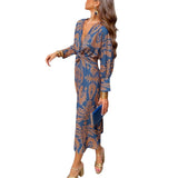 Arielle | Boho luksuzna preklopna haljina, casual chic spoj